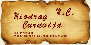 Miodrag Ćuruvija vizit kartica